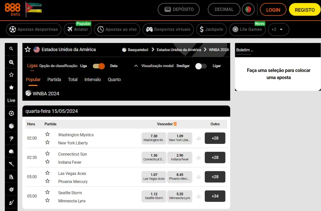 Apostas em basquetebol